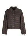 P.a.r.o.s.h Parosh Fringe Jacket In Brown
