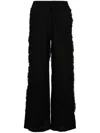 P.A.R.O.S.H P.A.R.O.S.H. FRINGED LINEN STRAIGHT-LEG TROUSERS