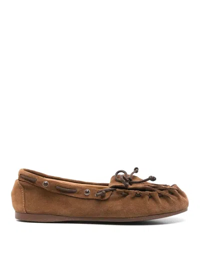P.a.r.o.s.h Fringes Loafer Shoes In Brown