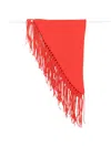 P.a.r.o.s.h Fringe-trim Triangular Scarf In Red