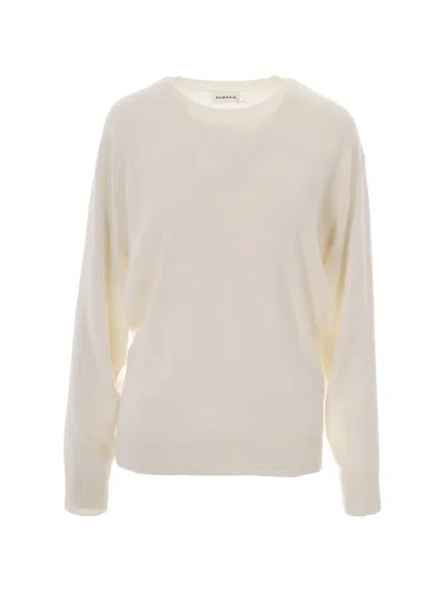 P.a.r.o.s.h Fringe-trimmed Cashmere Sweater In White