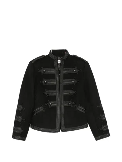P.a.r.o.s.h Frogging-embellished Jacket In Black