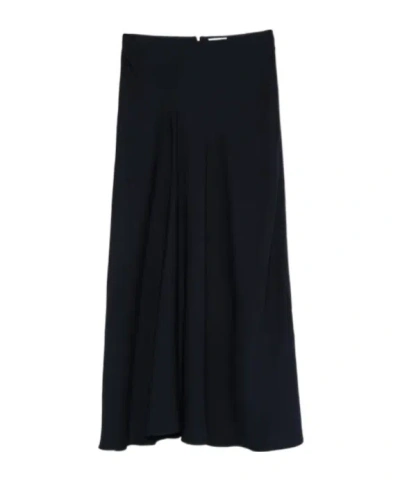P.a.r.o.s.h Front-slit Maxi Skirt In Blue