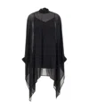 P.a.r.o.s.h Funnel-neck Silk Tunic In Black