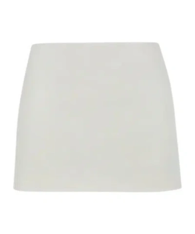 P.a.r.o.s.h Gabardine Mini Skirt In White