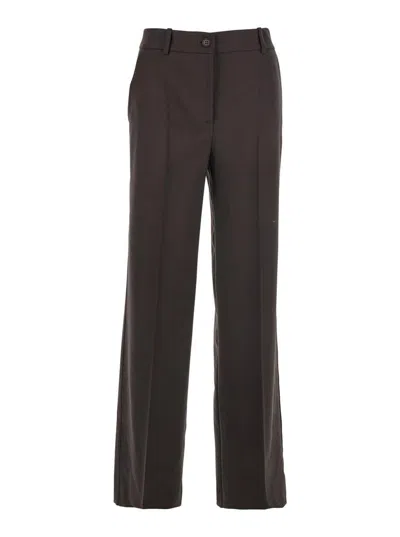 P.a.r.o.s.h Gabardine Pants In Brown