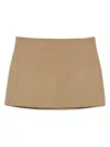 P.a.r.o.s.h Gabardine Skirt In Brown