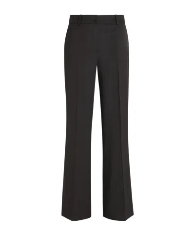 P.a.r.o.s.h Gabardine Trousers In Black