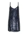 P.a.r.o.s.h Gabriel Sequinned Mini Dress In Black