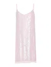 P.a.r.o.s.h Gabriel Sequinned Mini Dress In Pink