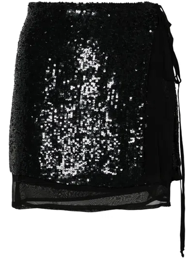 P.A.R.O.S.H GABRIEL SEQUINNED MINISKIRT