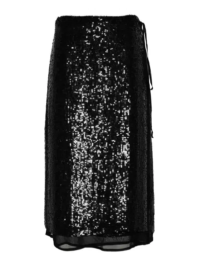 P.A.R.O.S.H FALDA SEMILARGA - NEGRO