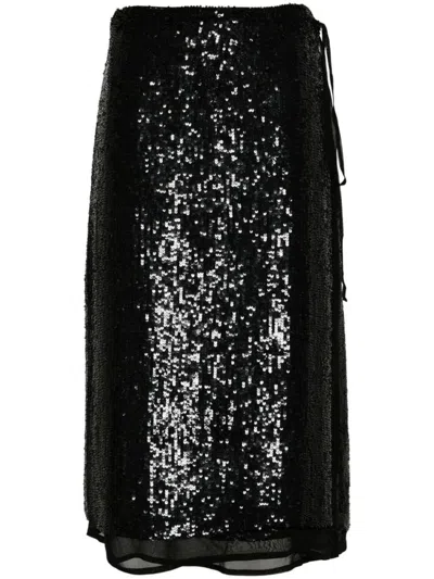 P.A.R.O.S.H P.A.R.O.S.H. GABRIEL SEQUINNED WRAP SKIRT
