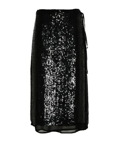 P.A.R.O.S.H GABRIEL SEQUINNED WRAP SKIRT