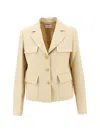 P.a.r.o.s.h Giacca Single-breasted Jacket In Neutral