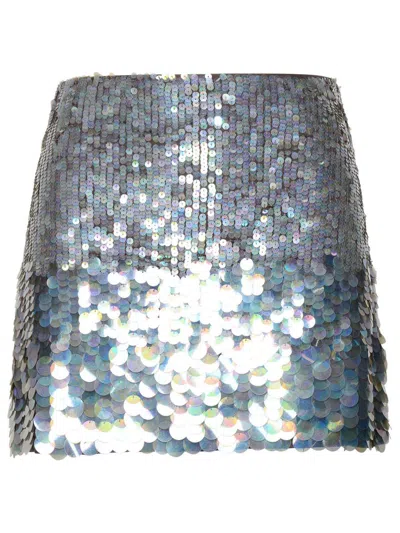 P.a.r.o.s.h . 'gigi' Grey Polyamide Blend Miniskirt