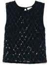 P.a.r.o.s.h Gild Blouse In Blue