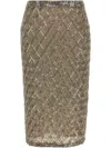 P.a.r.o.s.h Gild Skirt In 中性色