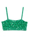 P.a.r.o.s.h Gild Top In Green