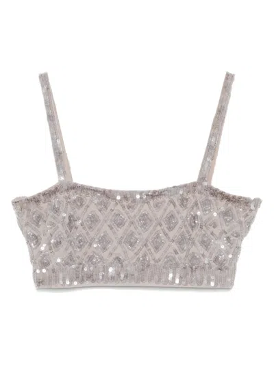 P.a.r.o.s.h Gild Top In Neutrals