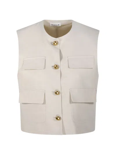 P.a.r.o.s.h Parosh Gilet Graisa Woman Sand In Neutral