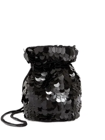 P.a.r.o.s.h Gipsy Sequin-embellished Tote Bag In Black
