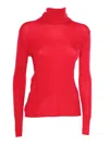 P.a.r.o.s.h Ribbed Knit Pullover In Red