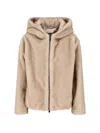 P.a.r.o.s.h Giubbino In Ecopelliccia Sabbia In Brown