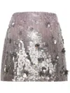 P.a.r.o.s.h Glow Mini Skirt In Grey