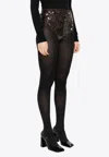 P.a.r.o.s.h Glow Sequined High-cut Mini Shorts In Brown