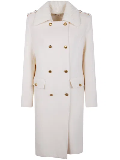 P.A.R.O.S.H PAROSH GOLD BOTTON COAT