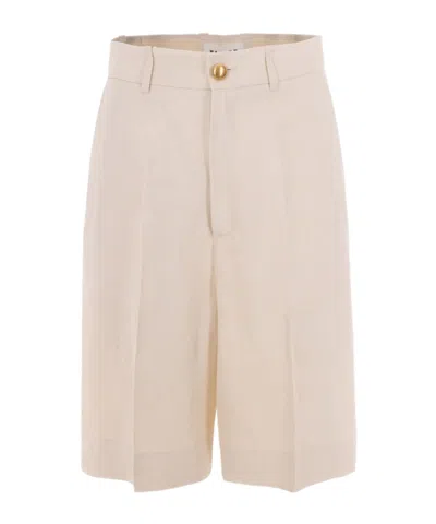 P.a.r.o.s.h . Golden Button Shorts In Neutral