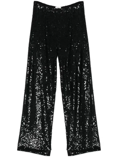 P.a.r.o.s.h Gong Straight-leg Trousers In Black