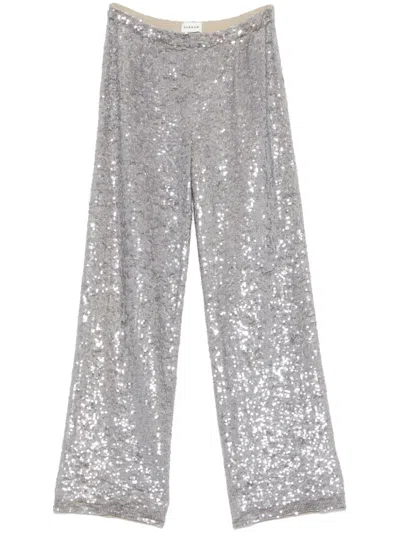 P.a.r.o.s.h Gong Straight-leg Trousers In Grey