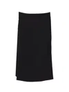 P.a.r.o.s.h Liliuxy Wool-blend Midi Skirt In Black