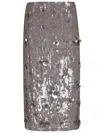 P.a.r.o.s.h . Skirt In Grigio Melange Chiar