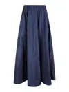 P.a.r.o.s.h . Voluminous High-waisted Maxi Skirt With Smooth Finish In Black