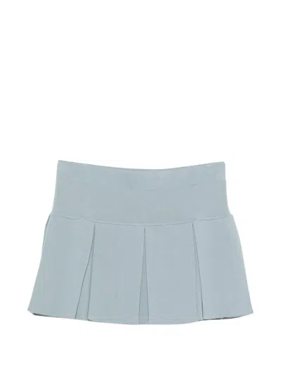P.a.r.o.s.h Gonna Pleated Mini Skirt In Blue