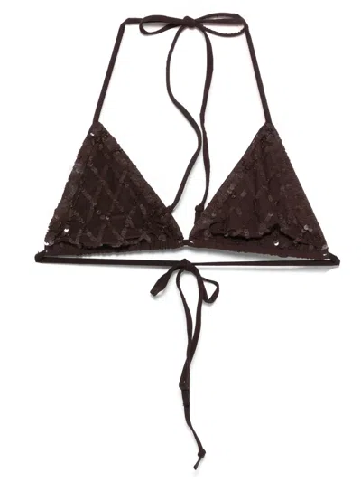 P.a.r.o.s.h Gradient Top In Brown