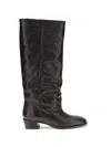 P.a.r.o.s.h . Grained Calf Leather Boot In Brown