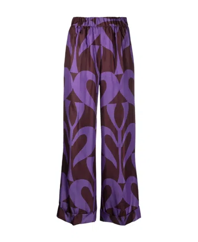 P.a.r.o.s.h Graphic-print High-waisted Trousers