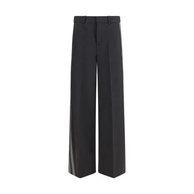 P.a.r.o.s.h Gray Wool Oves Aries Casual Pants In Black