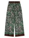 P.a.r.o.s.h Paisley-pattern Trousers In Green