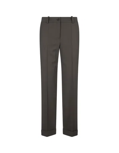 P.A.R.O.S.H GREEN GABARDINE LILIUXY TROUSERS