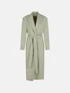 P.a.r.o.s.h Green Viscose Blend Duster In Beige