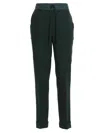 P.a.r.o.s.h Straight Leg Wool-blend Pants In Green