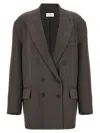 P.a.r.o.s.h Poker24 Blazer In Grey