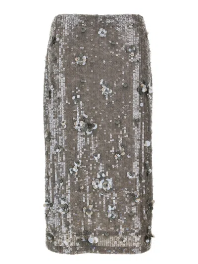 P.A.R.O.S.H GREY GLOW SKIRT