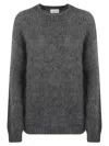 P.a.r.o.s.h Lula Round Neck Sweater In Grey