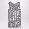 P.a.r.o.s.h Mélange Micro Sequined Mini Dress